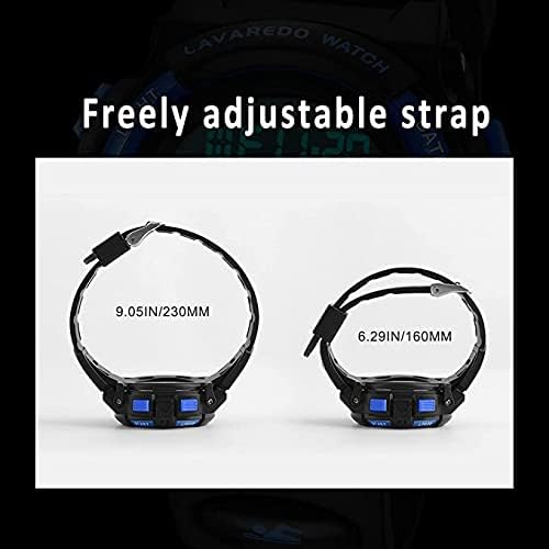 Kids Digital Sport Watch with LED, Alarm & Waterproof
