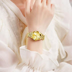 OLEVS Women’s Stainless Steel Waterproof Luminous Quartz Watch