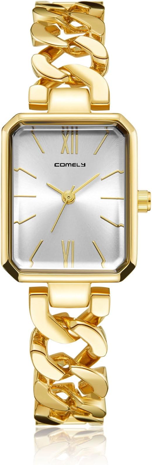 CIVO Women’s Gold & Silver Wrist Watch (Quartz Analog, Stainless Steel)