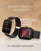 TOOBUR Smart Watch for Women, Bluetooth Calling, Fitness & Health Tracking