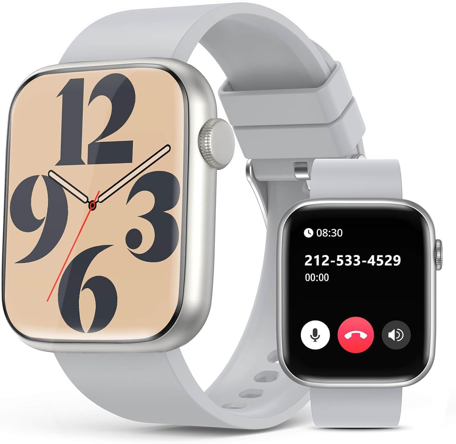 Smartwatch Bluetooth Calls, 1.9" HD Screen, 24/7 Health Monitoring