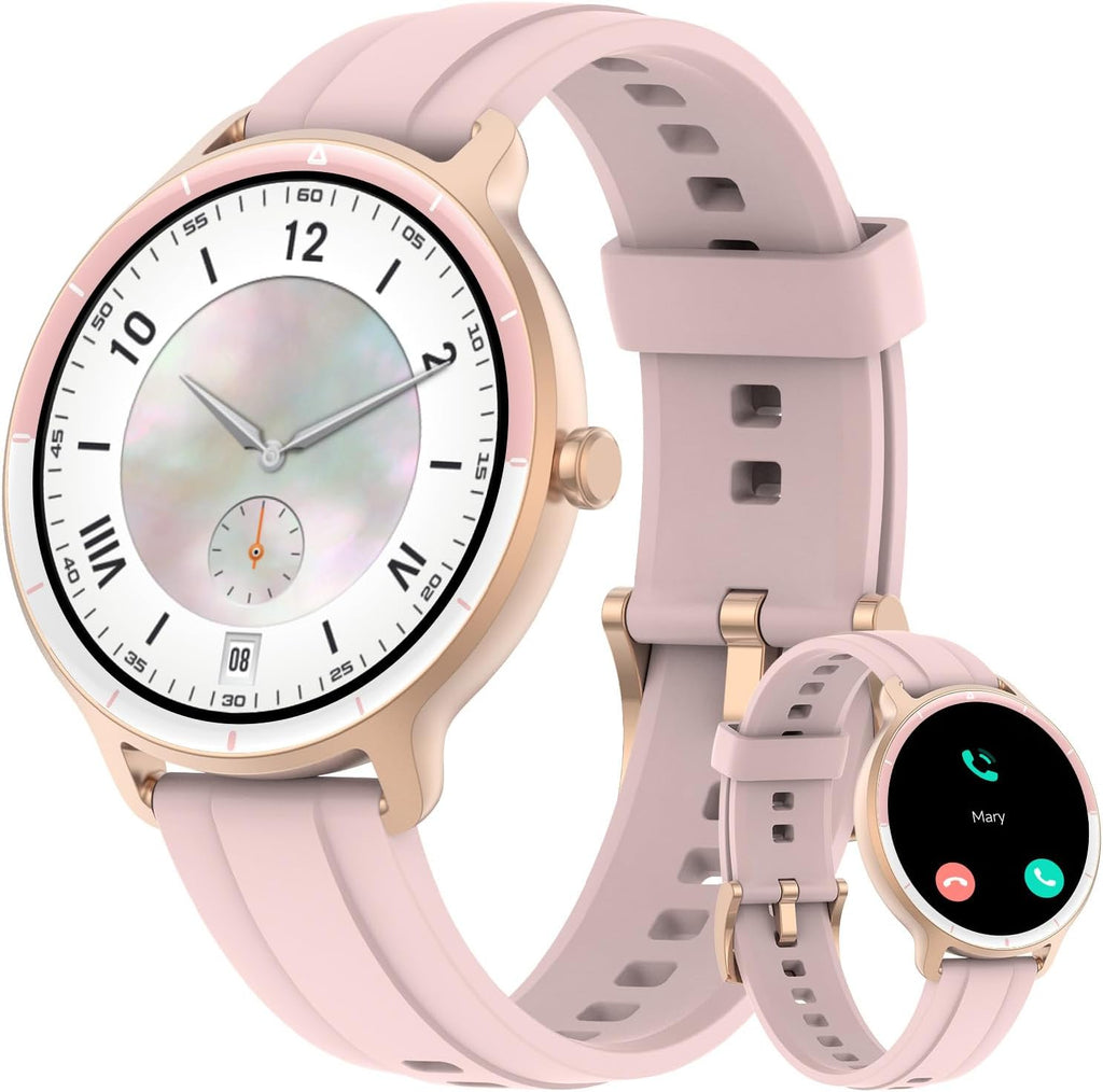 Smart Watch with Bluetooth Calling, HD Touchscreen & Fitness Tracking