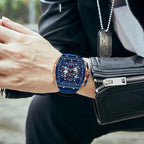 Mini Focus Men’s Sport Chronograph Watch – Quartz, Waterproof, Luminous, Calendar, Silicone Strap