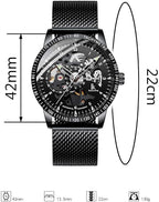 Men’s Automatic Mechanical Business Watch with Stainless Steel Bracelet