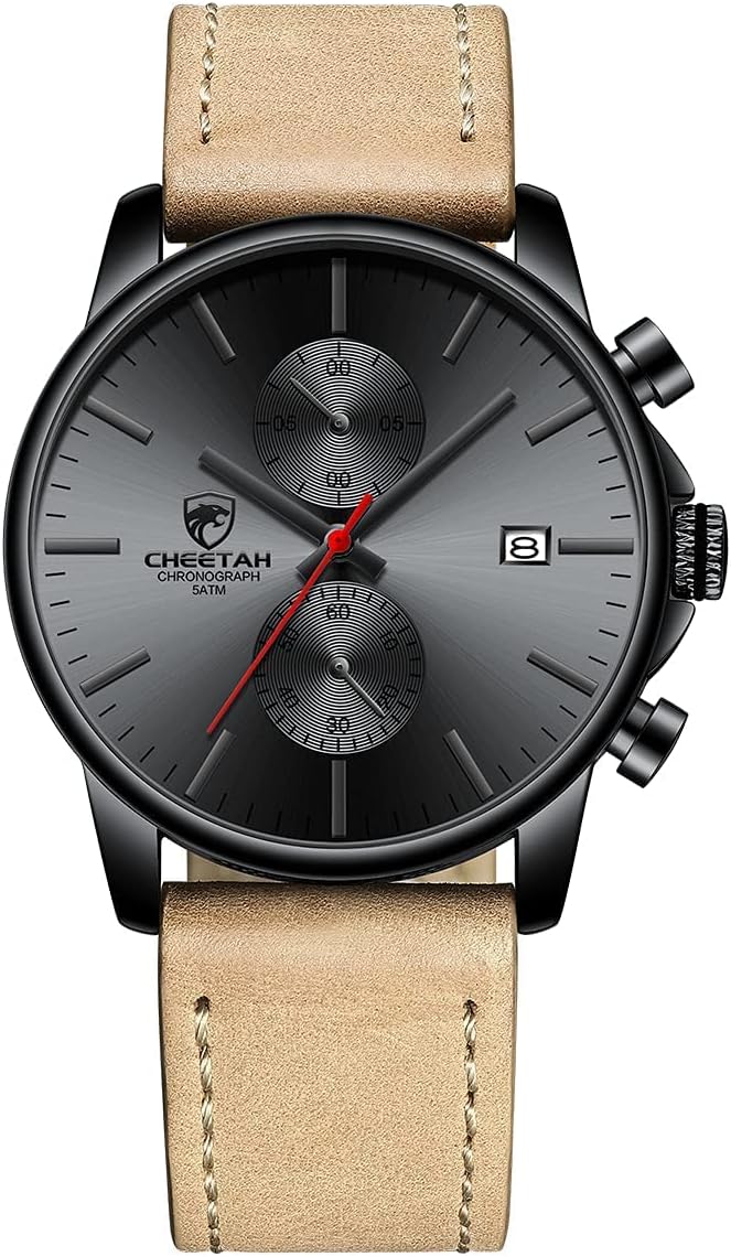 GOLDEN HOUR Men’s Quartz Chronograph Watch – Black