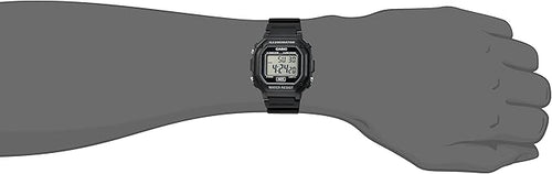 Casio Men’s F108WH Digital Watch – Black Resin Strap, Illuminator