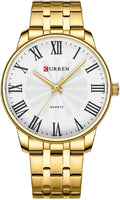 Classic Waterproof Stainless Steel Analog Quartz Watch for Men
