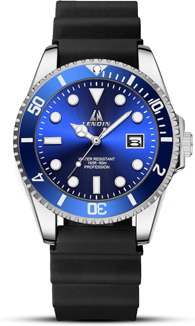 Men’s Stainless Steel Quartz Watch Waterproof Luminous Luxury Fashion Timepiece