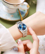 OLEVS Women’s Stainless Steel Waterproof Luminous Quartz Watch