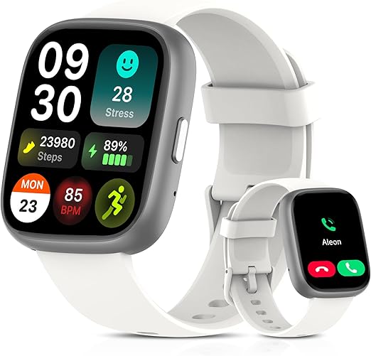Smart Watch for Men Women, 1.83" HD, Alexa Built-in, Bluetooth 5.3 Calls & Notifications, IP68 Waterproof,100+ Sport Modes,Fitness Tracker/Heart Rate/SpO2/Sleep Monitor for Android iOS (Pink)