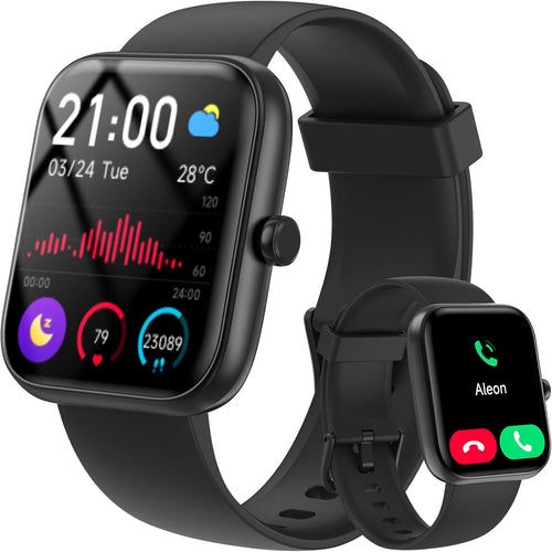 Bluetooth Smartwatch for Men & Women Fitness Tracker with Heart Rate, Sleep Monitor & Waterproof Design (Android/iOS Compatible)