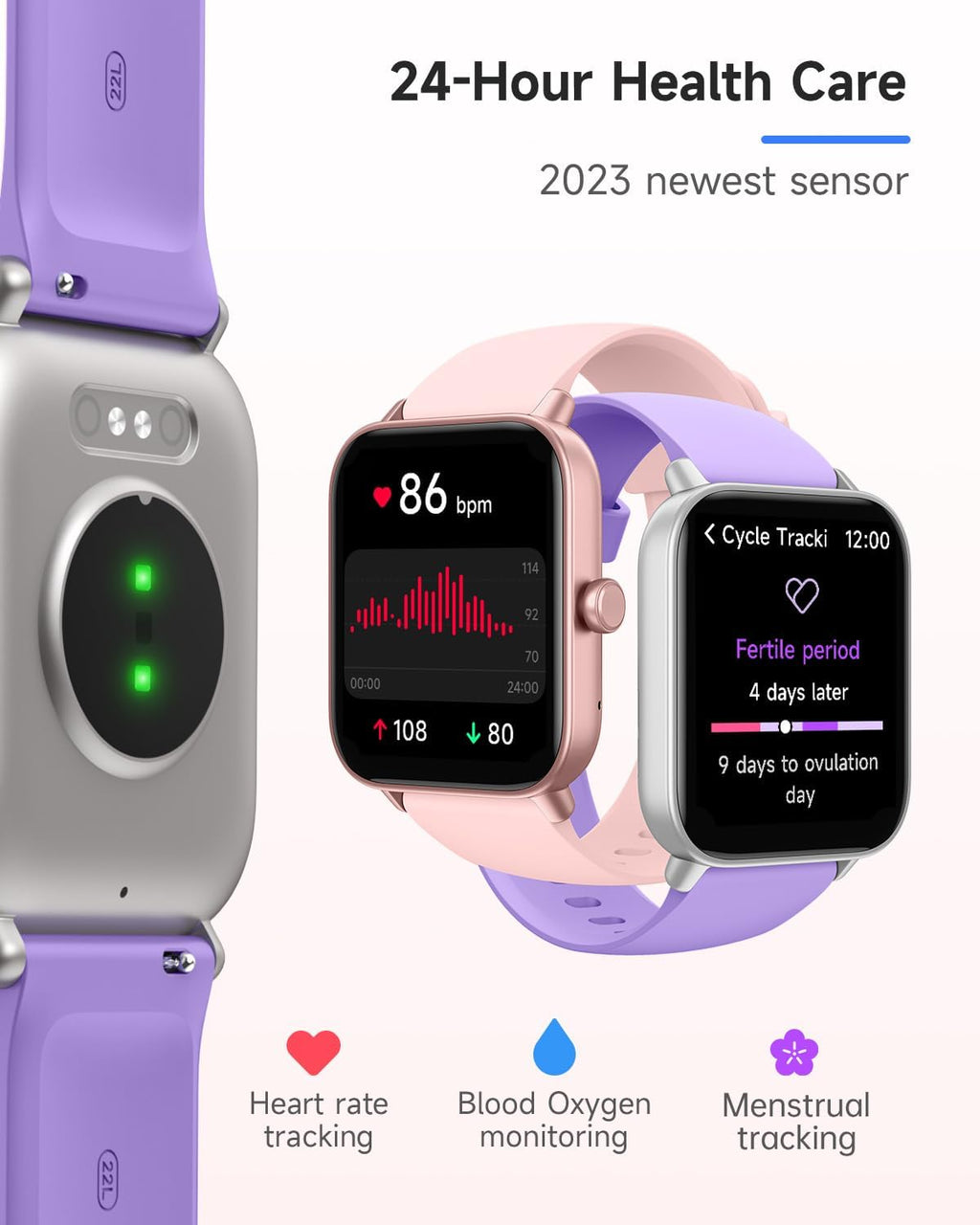 TOOBUR Alexa Smartwatch, Bluetooth Calling, Fitness Tracking, IP68 Waterproof