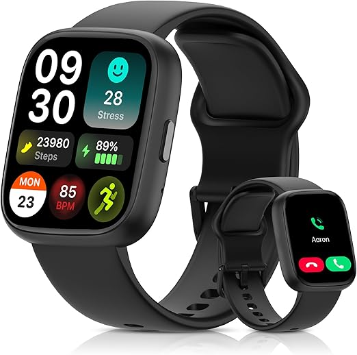 Smart Watch for Men Women, 1.83" HD, Alexa Built-in, Bluetooth 5.3 Calls & Notifications, IP68 Waterproof,100+ Sport Modes,Fitness Tracker/Heart Rate/SpO2/Sleep Monitor for Android iOS (Pink)