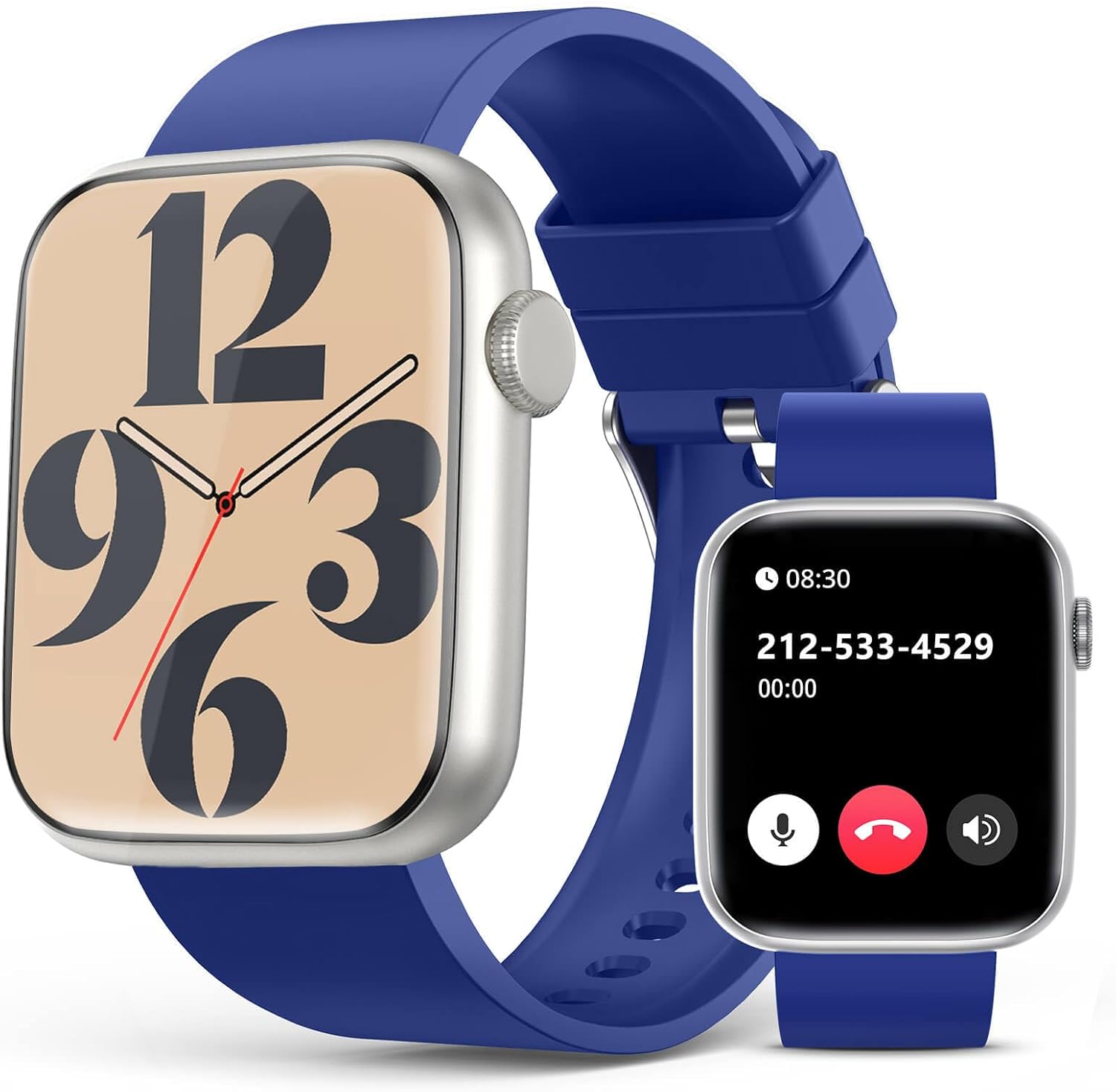 Smartwatch Bluetooth Calls, 1.9" HD Screen, 24/7 Health Monitoring