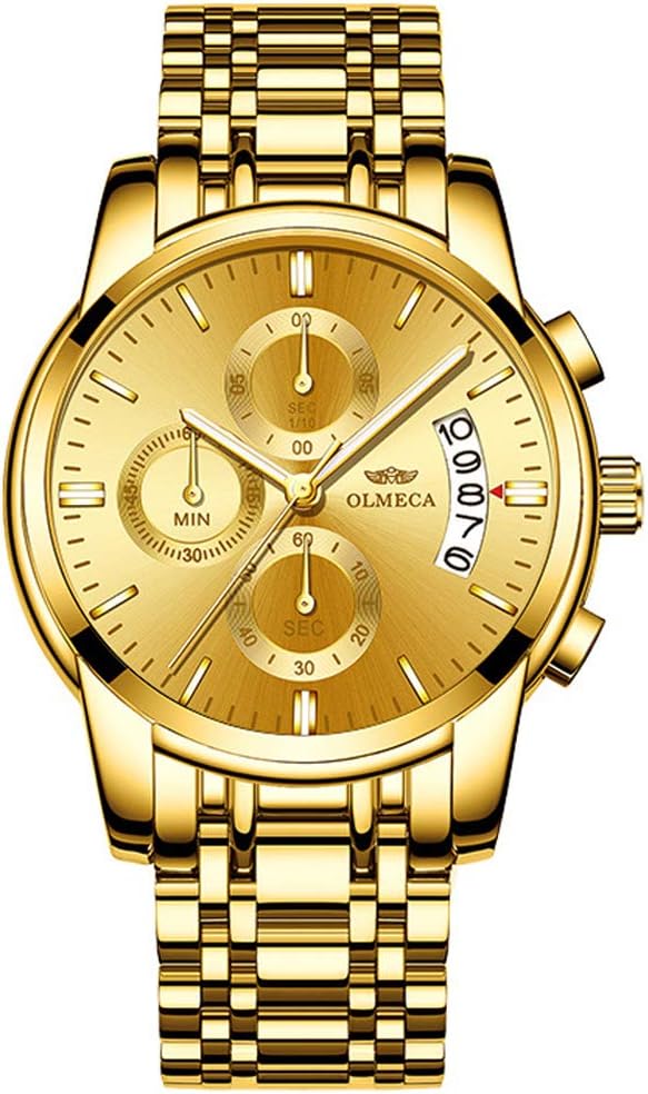 Luxury Stainless Steel Business Casual Watch Elegant Quartz Analog Timepiece