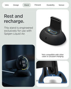 Spigen Liquid Air Case with Charger Stand for Pixel Watch 4 (45mm) – Matte Black