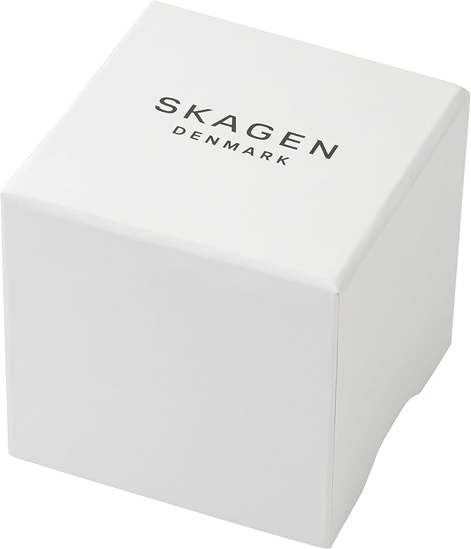 Skagen Men’s Signatur Watch – Gray Steel & Cherry Wood, Brown Leather (SKW6578)