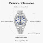 PINTIME Luxury Stainless Steel Quartz Wristwatch for Men