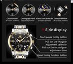 OLEVS Men’s Multifunction Dress Watch – Luminous, Water Resistant, Stainless Steel