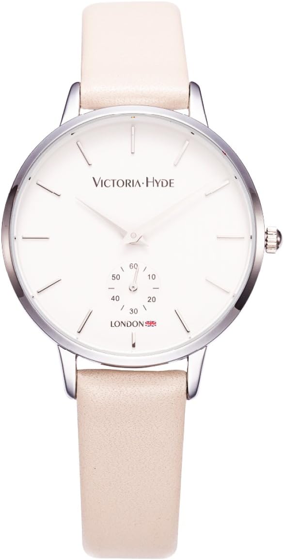 VICTORIA HYDE Quartz Watch for Women – Easy Read Dial with Genuine Leather Strap