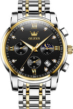 OLEVS Men’s Multifunction Dress Watch – Luminous, Water Resistant, Stainless Steel