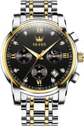 OLEVS Men’s Multifunction Dress Watch – Luminous, Water Resistant, Stainless Steel