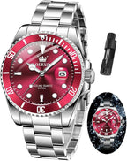 OLEVS Men’s Luxury Quartz Watch with Date