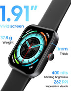 TOOBUR Smartwatch with Alexa, HD Display, Call & Fitness Tracking