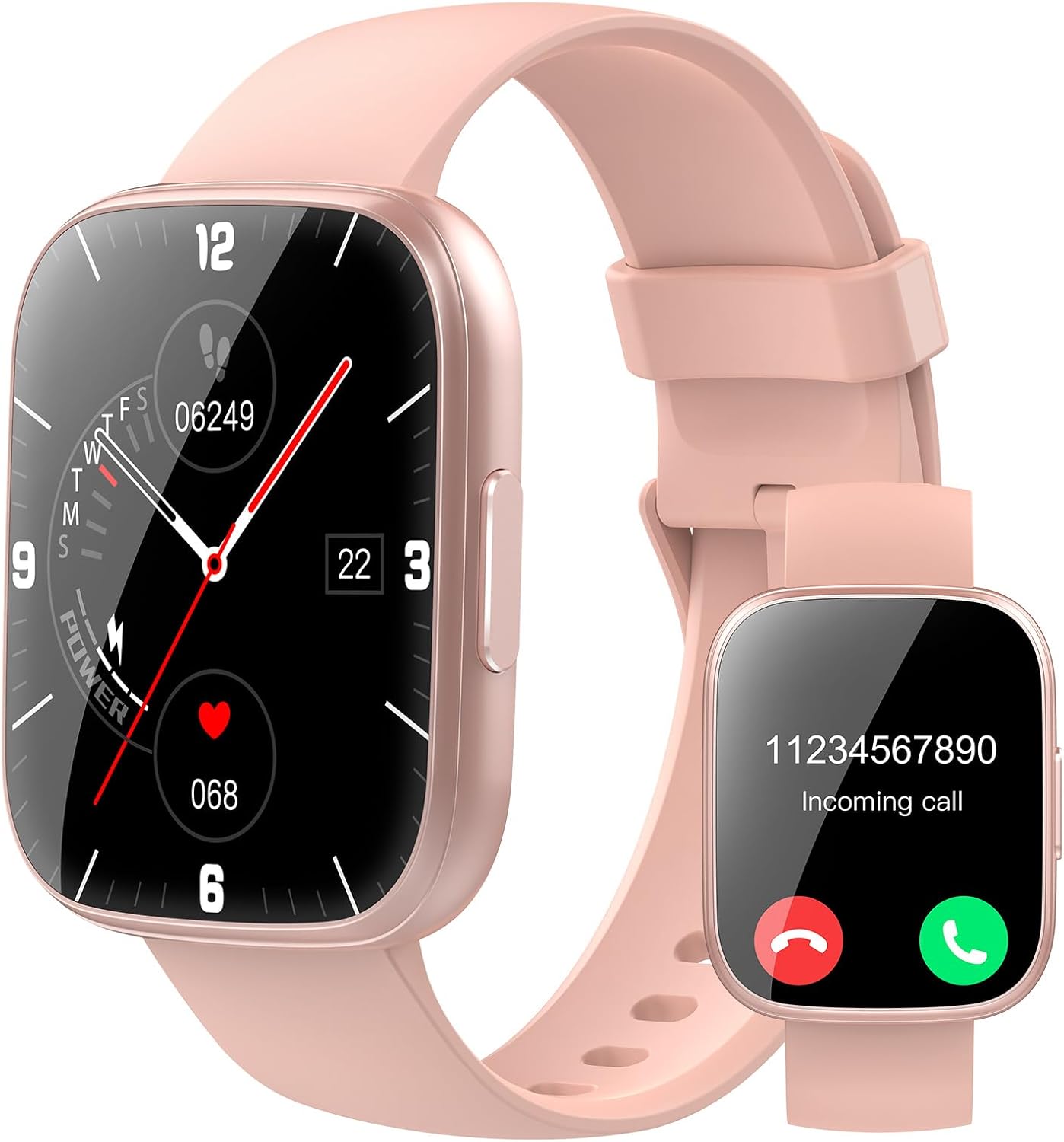 Men & Women Smartwatch – Bluetooth Call, Fitness Tracker, 110+ Sports Modes, HD Touchscreen