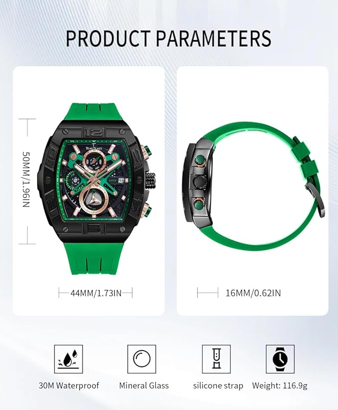 Men’s Sport Quartz Watch – Waterproof Chronograph