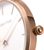 VICTORIA HYDE Quartz Watch for Women – Easy Read Dial with Genuine Leather Strap