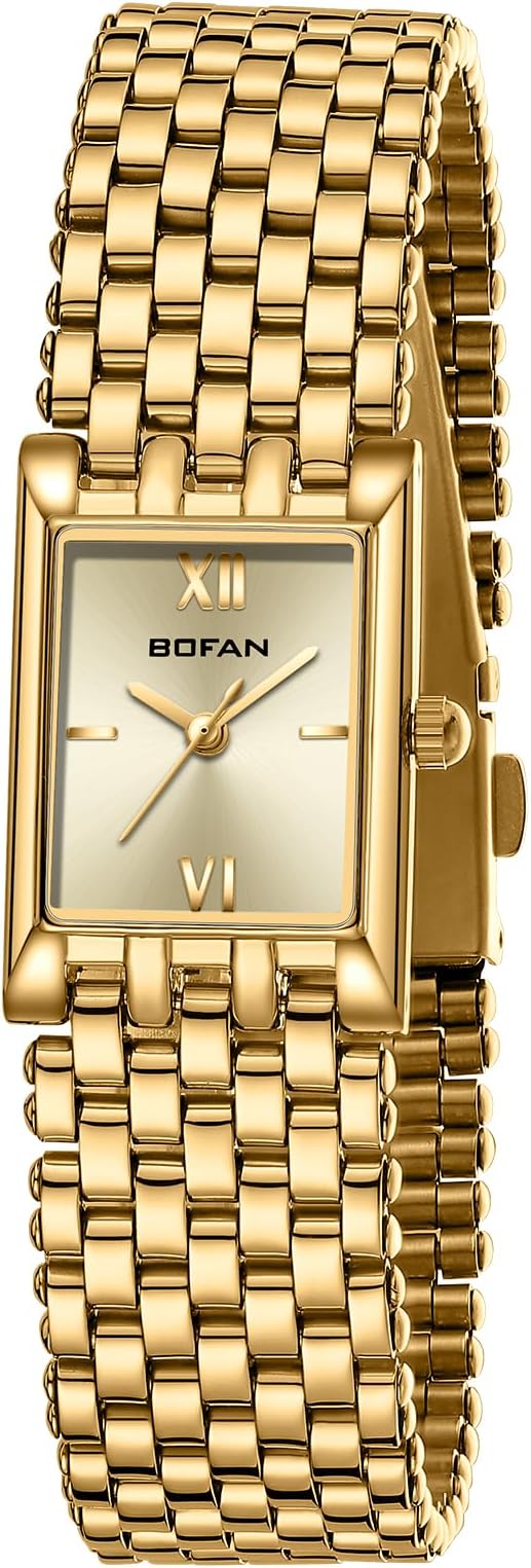 BOFAN Women’s Stainless Steel Waterproof Quartz Watch