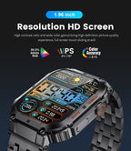 ESFOE Military Smartwatch for Men, 1.96″ HD, Calls & Fitness Tracking