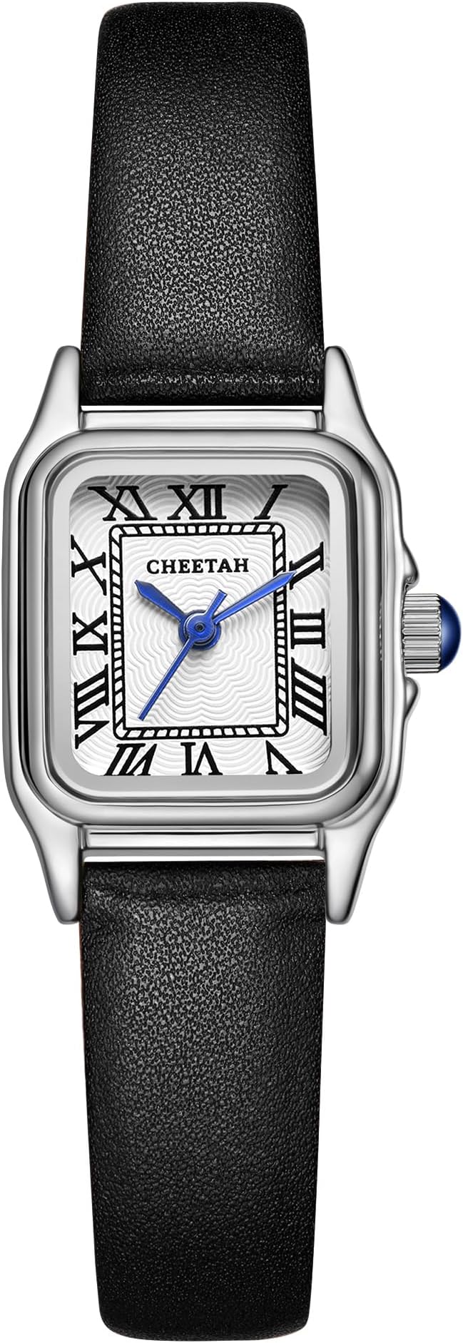 CHEETAH Women’s Small Two‑Tone Rectangular Roman Dial Watch
