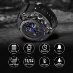 Military Tactical Waterproof Digital Stopwatch Watch for Men