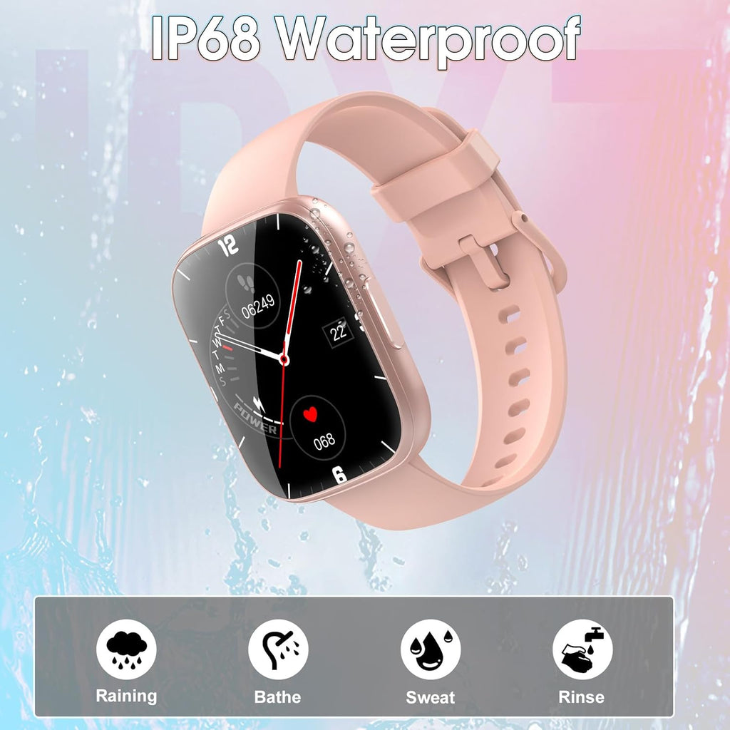 Men & Women Smartwatch – Bluetooth Call, Fitness Tracker, 110+ Sports Modes, HD Touchscreen