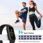 TOOBUR Fitness Tracker with Sleep Tracking, Pedometer & IP68 Waterproof