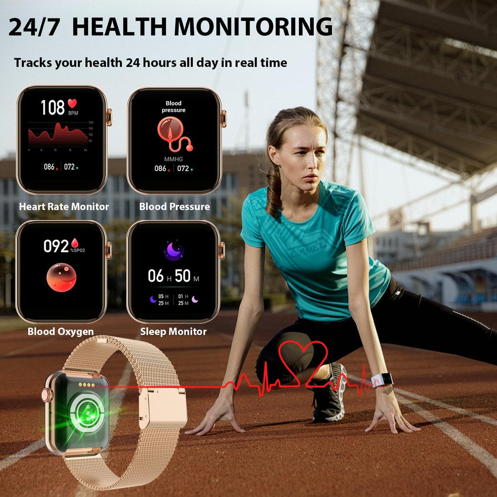 Women’s Smartwatch with Calling, HD Display & Fitness Tracking