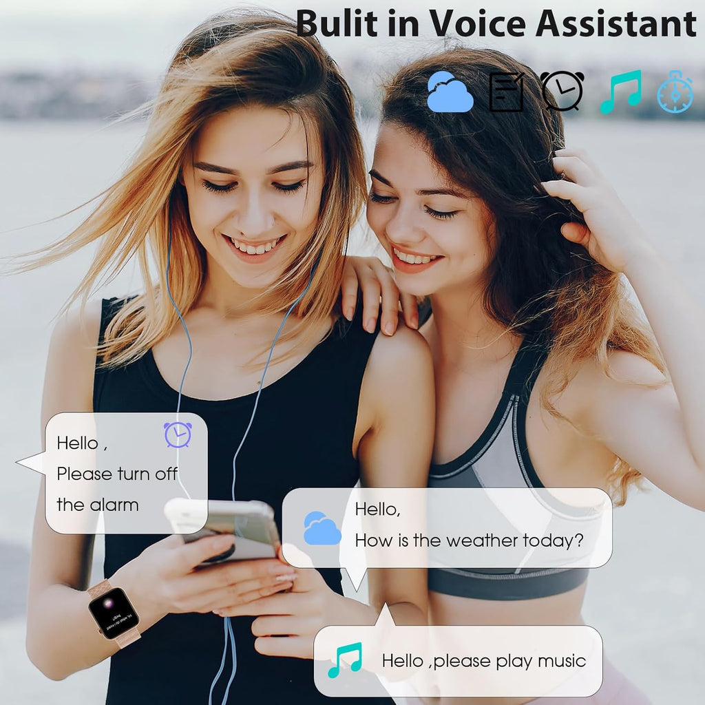 Women’s Smartwatch with Calling, HD Display & Fitness Tracking