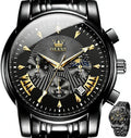 OLEVS Men’s Multifunction Dress Watch – Luminous, Water Resistant, Stainless Steel