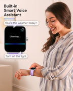 TOOBUR Alexa Smartwatch, Bluetooth Calling, Fitness Tracking, IP68 Waterproof