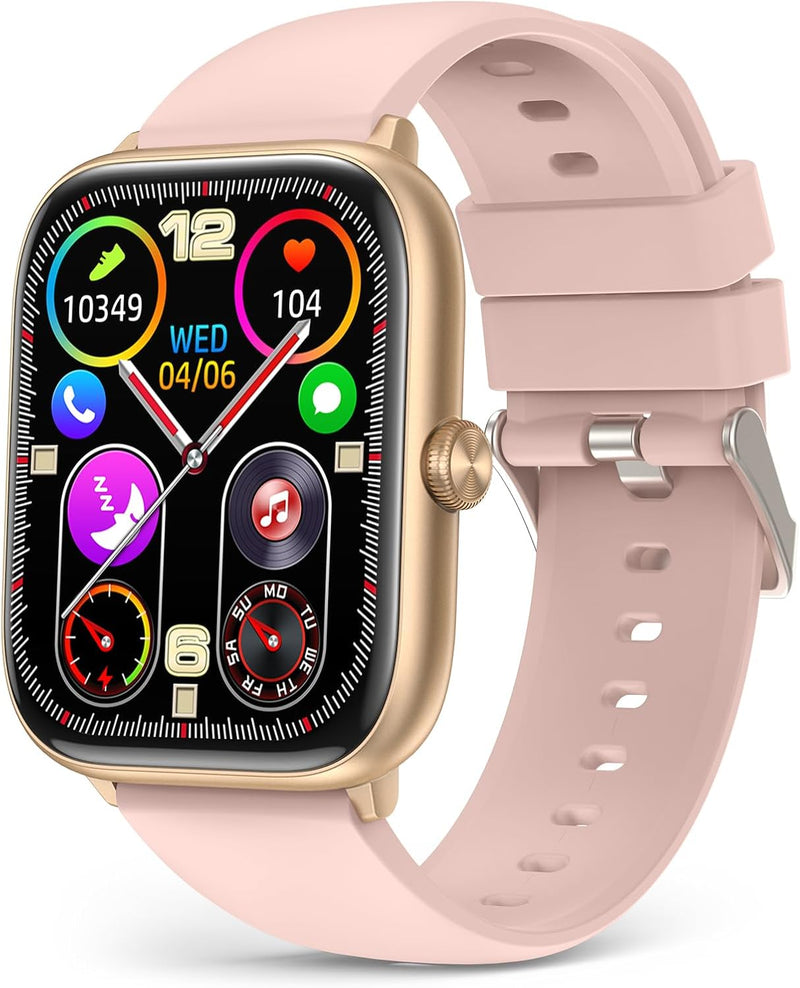 Bluetooth Activity Fitness Smartwatch Heart Rate & Sleep Monitor, Waterproof, Touchscreen | Compatible with Android & iPhone