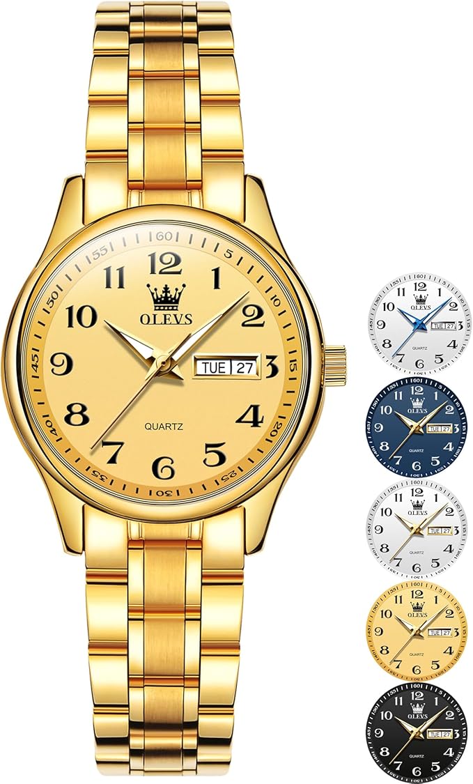 OLEVS Stainless Steel Waterproof Elegant Analog Watch