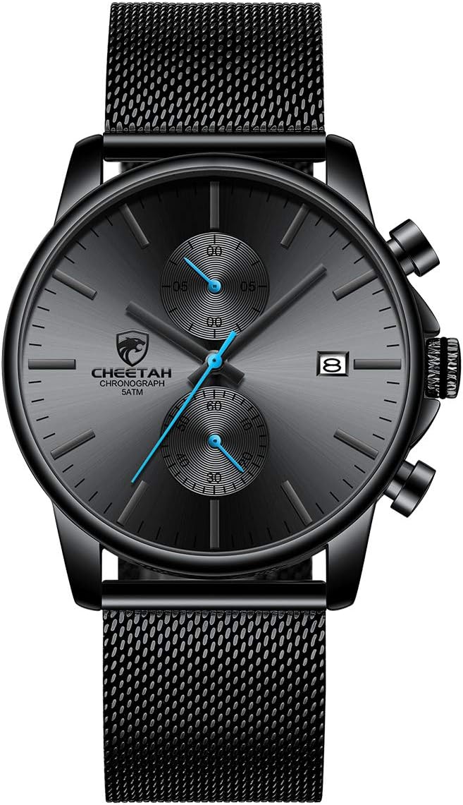 GOLDEN HOUR Men’s Quartz Chronograph Watch – Black