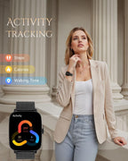 TOOBUR Smart Watch for Women, Bluetooth Calling, Fitness & Health Tracking
