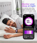 Smartwatch Bluetooth Calls, 1.9" HD Screen, 24/7 Health Monitoring