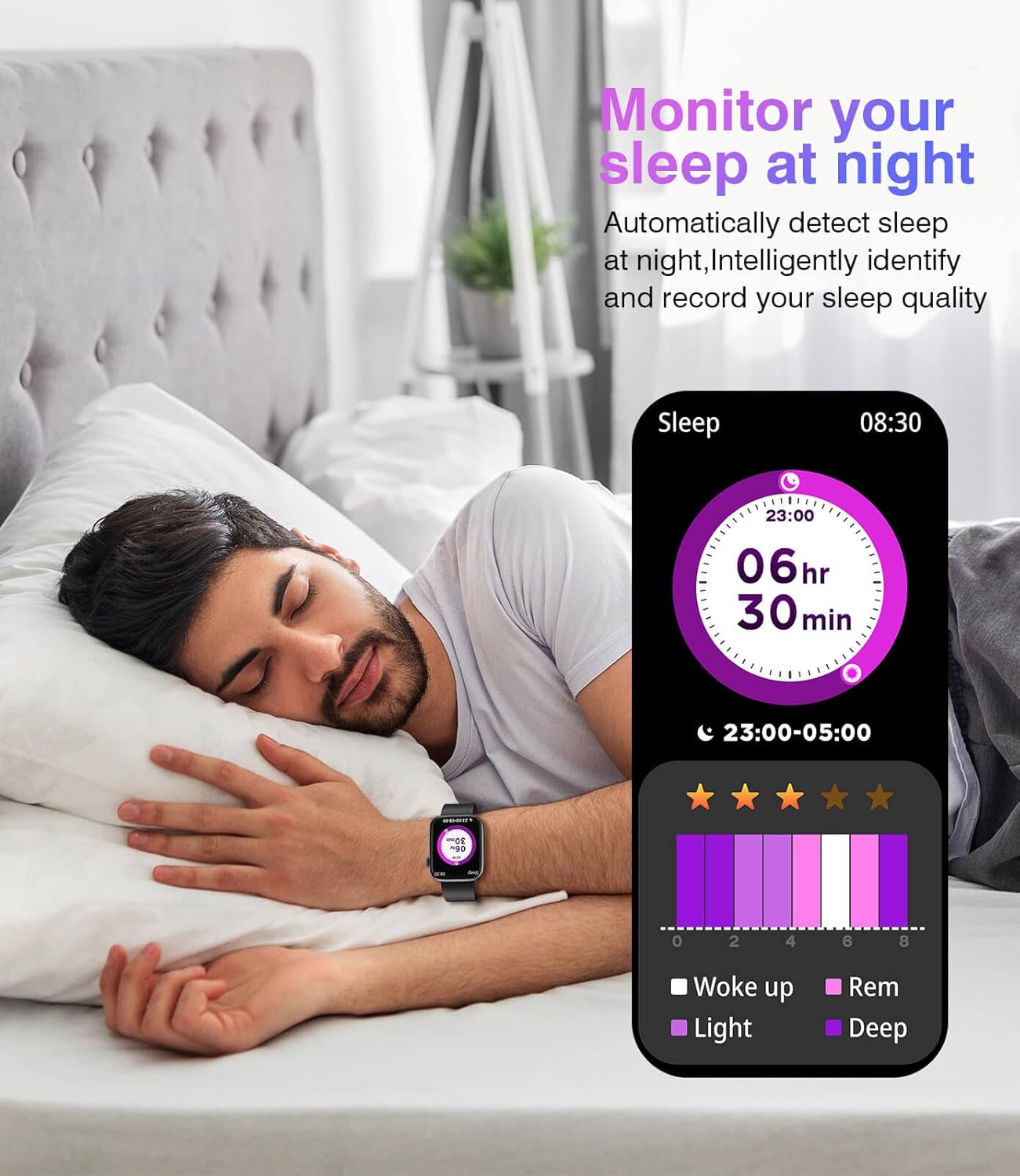 Smartwatch Bluetooth Calls, 1.9" HD Screen, 24/7 Health Monitoring