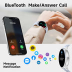 Smart Watch for Men & Women – Bluetooth Calling, HD Touchscreen, Fitness Tracker, AI + Health Monitoring