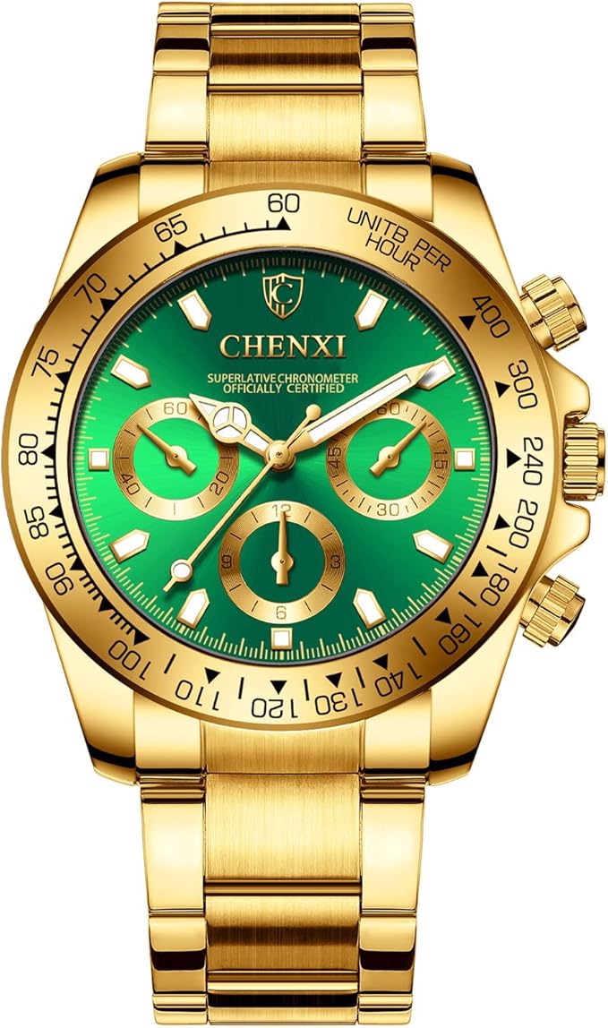 Luxury Stainless Steel Business Casual Watch Elegant Quartz Analog Timepiece