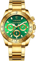 Luxury Stainless Steel Business Casual Watch Elegant Quartz Analog Timepiece